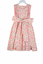 Load image into Gallery viewer, Floral Smocked Dress for Girls – Hand-Smocked Spring Dress – Toddler Floral Outfit – Vintage Style Boutique Dress