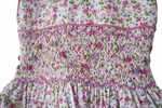 Load image into Gallery viewer, Floral Smocked Dress for Girls – Hand-Smocked Spring Dress – Toddler Floral Outfit – Vintage Style Boutique Dress