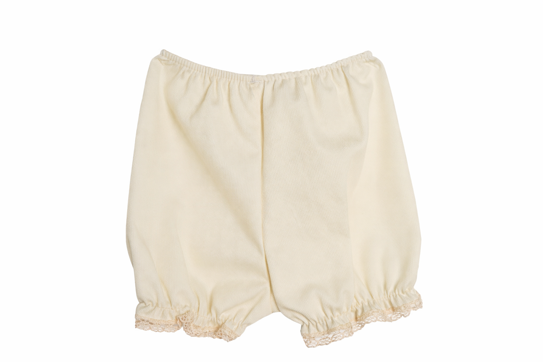 Classic Cream Baby Girl Clothing Set: Dress, Bloomers & Blanket