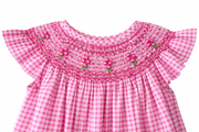 Hand-Smocked Pink Dress – Baby Girl Boutique Clothing – Embroidered Toddler Outfit