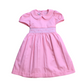 Vintage Pink Smocked Baby Dress – Piqué Cotton Elegance