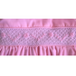 Vintage Pink Smocked Baby Dress – Piqué Cotton Elegance