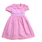 Vintage Pink Smocked Baby Dress – Piqué Cotton Elegance