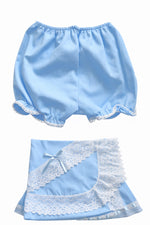 Load image into Gallery viewer, Classic Cream Baby Girl Clothing Set: Dress, Bloomers &amp; Blanket